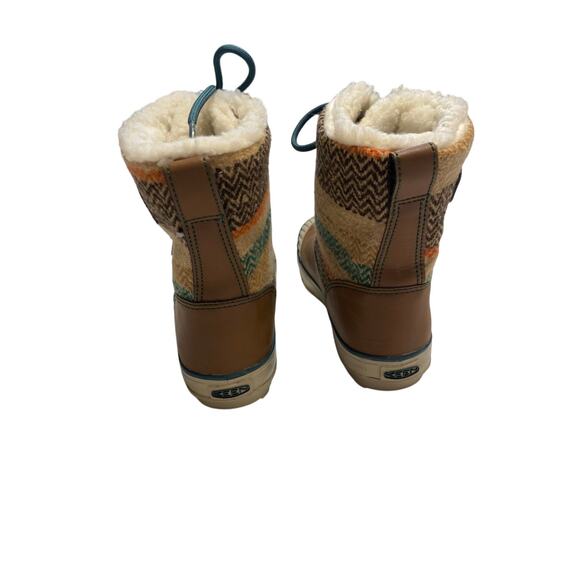 Keen Elsa Lined Women 6 Boots Waterproof 100 Gram Insulation Chevron Pattern - Picture 13 of 14